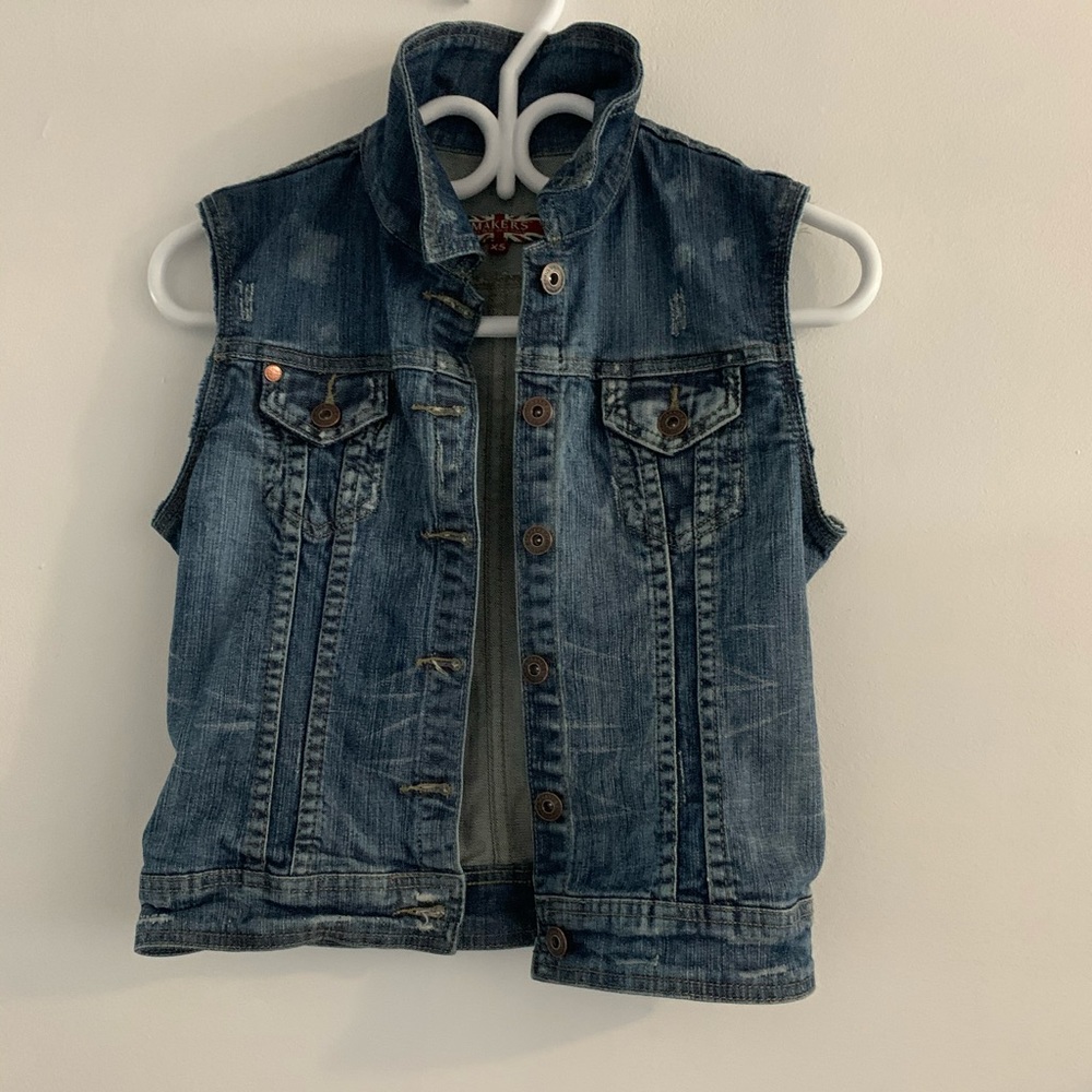Sleeveless Jeans Jacket, preowned